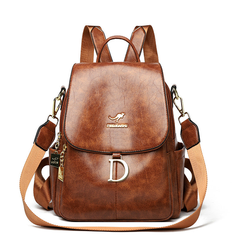Women's Lightweight Large Capacity Fashion Trend Retro Backpacks