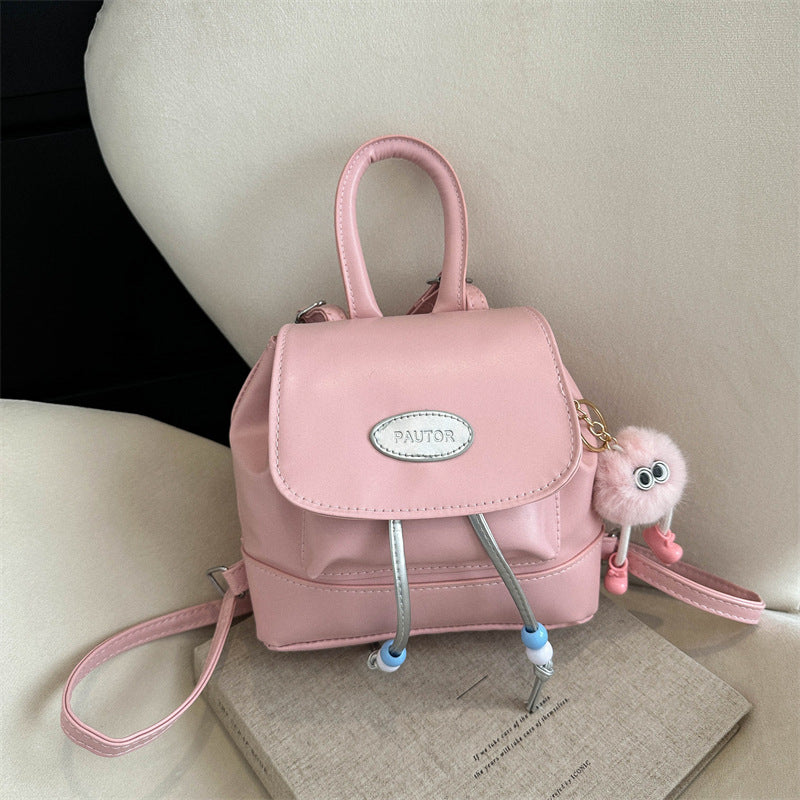 Women's Retro Fashion Solid Color Spring Western Backpacks