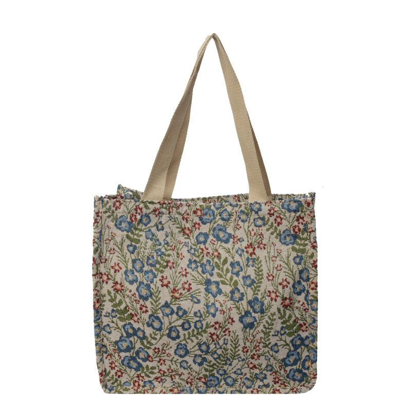 Women's Large Capacity Canvas Idle Style Class Shoulder Bags