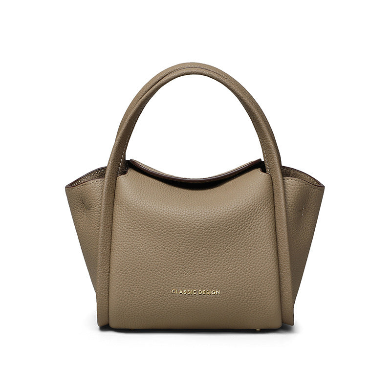 Women's Genuine Leather Vegetable Basket Light Luxury Crossbody Bags