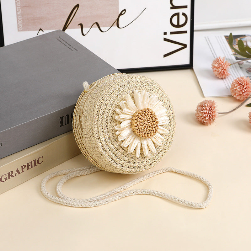 Raffia Woven Mobile Female Summer Beach Crossbody Bags