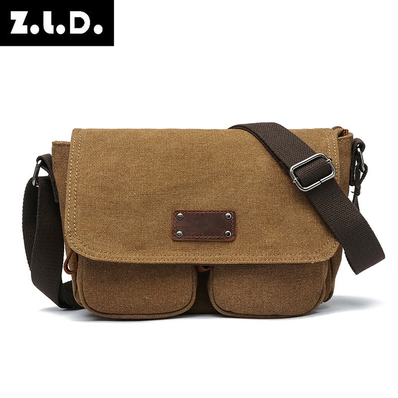 Men's Canvas Portable Household Street Tide Men's Messenger Bags