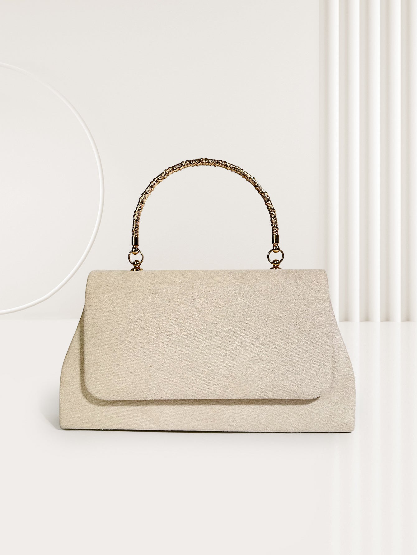 Innovative Dinner High-grade Suede Elegant Alloy Evening Bags