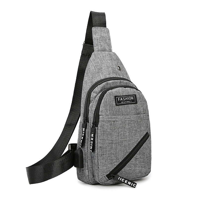 Men's Cool Elegant Running Luminous Waterproof Men's Chest Bags