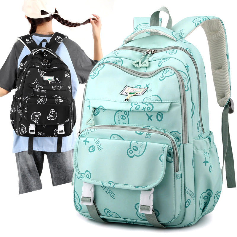 Female Cute Printing Large Capacity Leisure Backpacks