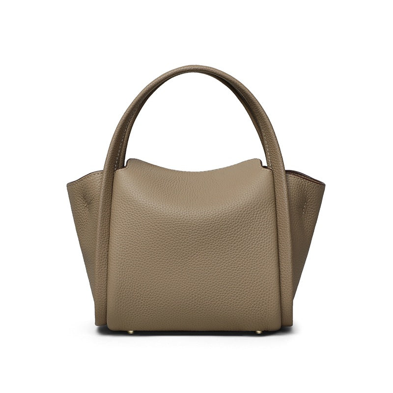 Women's Genuine Leather Vegetable Basket Light Luxury Crossbody Bags