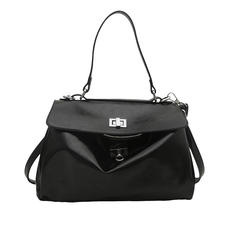 Women's Pleated Portable Autumn Simple Versatile Large Bags