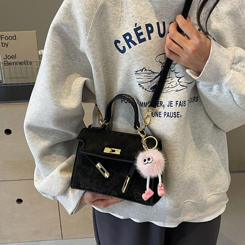 Women's Popular Texture Fashion Design Portable Kelly Crossbody Bags