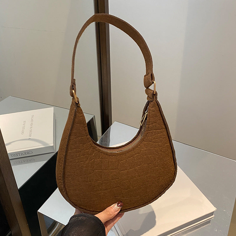 Women's High-grade Niche Fashion Underarm Retro Easy Shoulder Bags
