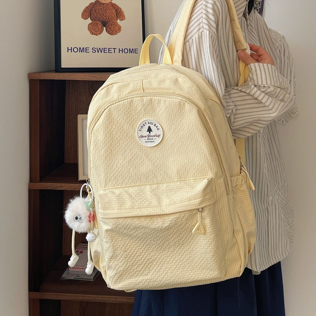 Capacity Simple Female Junior High Good-looking Male College Middle School Students' Schoolbags
