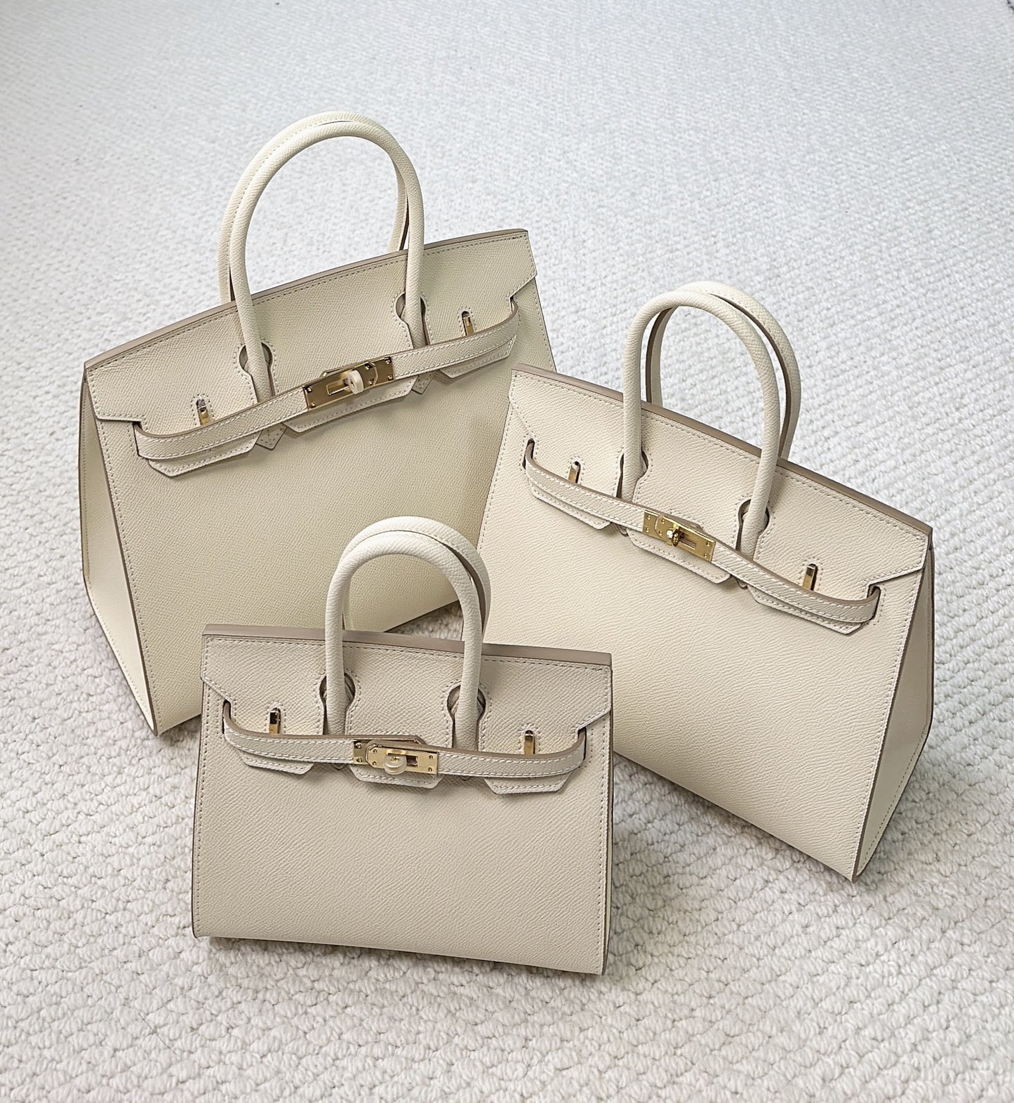 Women's High-grade Genuine Leather Outside Seam Palm Handbags