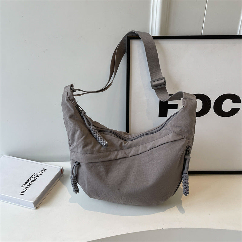 Women's Spring Nylon Pleated Dumpling Lightweight With The Crossbody Bags