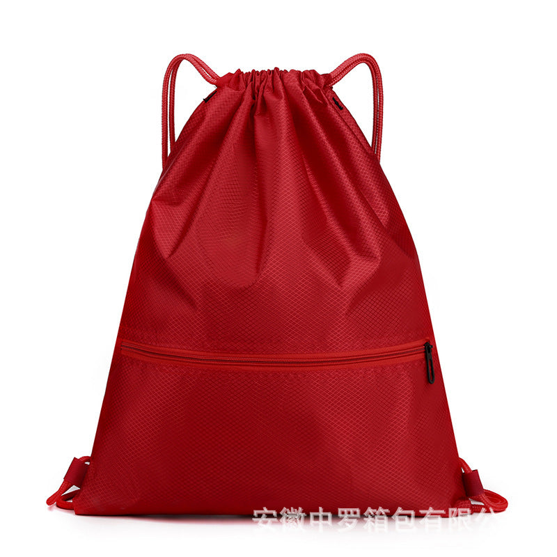 Basketball Waterproof Oxford Fabric Drawstring Diamond Sports Backpacks