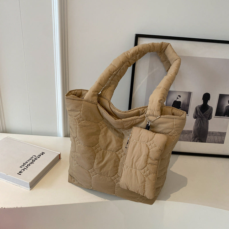 Women's Large Capacity Korean Down Coat Simple Shoulder Bags