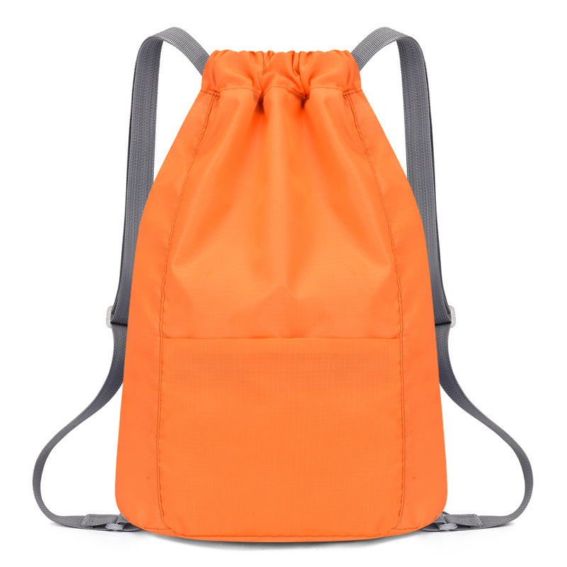 Women's & Men's & Fixed Drawstring Pocket Waterproof Lightweight Backpacks