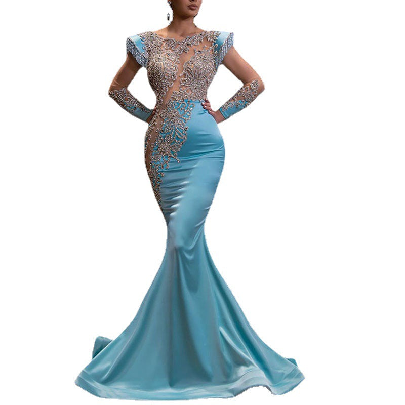 Women's Dress Banquet Long Alluvial Gold Series Wedding Dresses