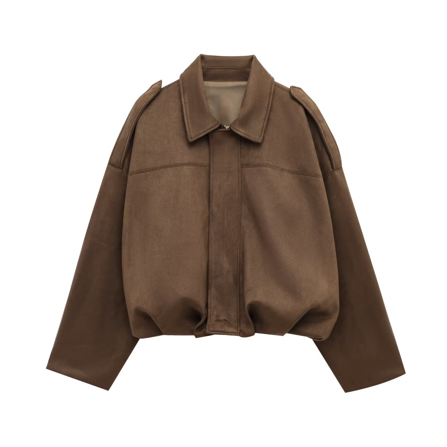 Women's Summer Commuter Fashionable Suede Texture Pilot Jackets