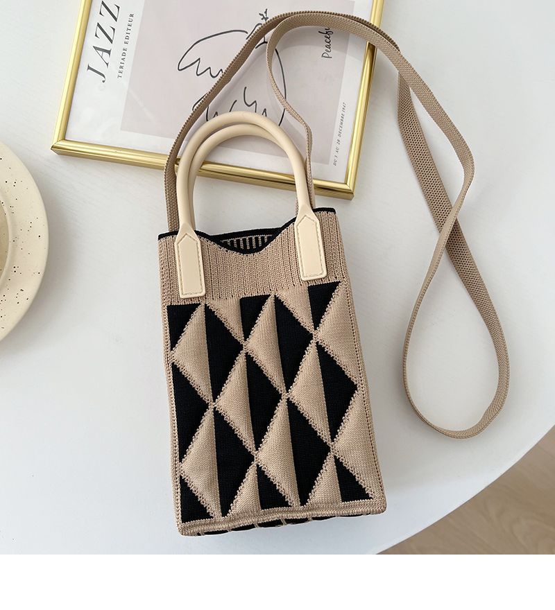 Knitted Korean Style Woolen Yarn Fashion Phone Bags