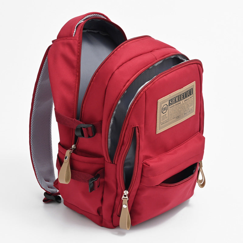 Women's & Men's & Classic Versatile Korean Style Simple Large Backpacks