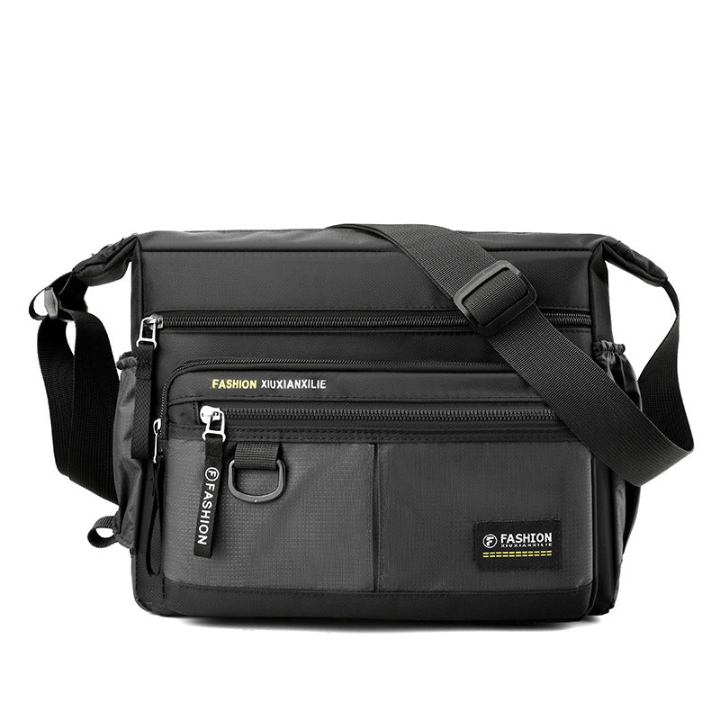 Men's Large Capacity Waterproof Leisure Simple Trendy Men's Messenger Bags