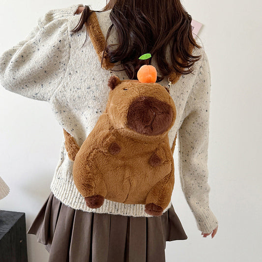 Cute Flower Capybara Large Capibara Plush Bags