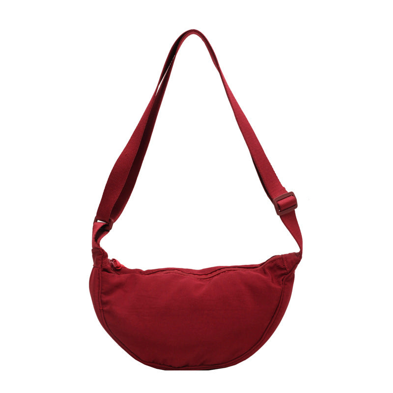 Pleated Dumpling Korean Style Solid Color Shoulder Bags