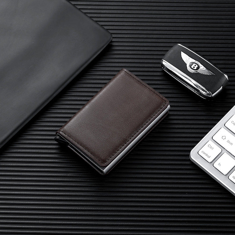 Women's & Men's & Metal Automatic Pop-up Cassette Refined Card Holder