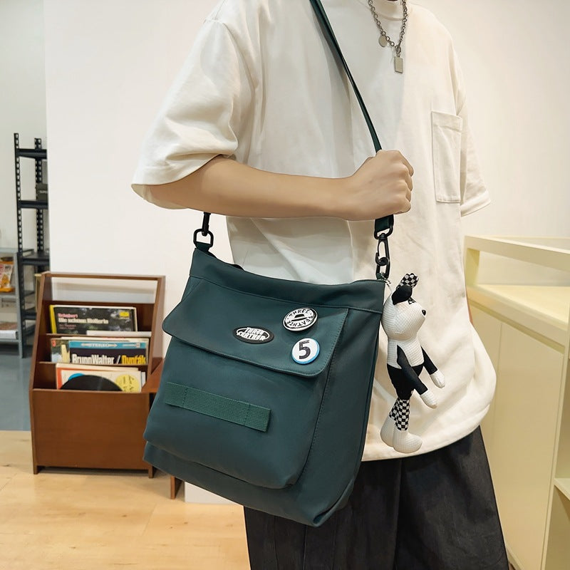 Junior High Tuition Youth Nylon Boy Men's Messenger Bags