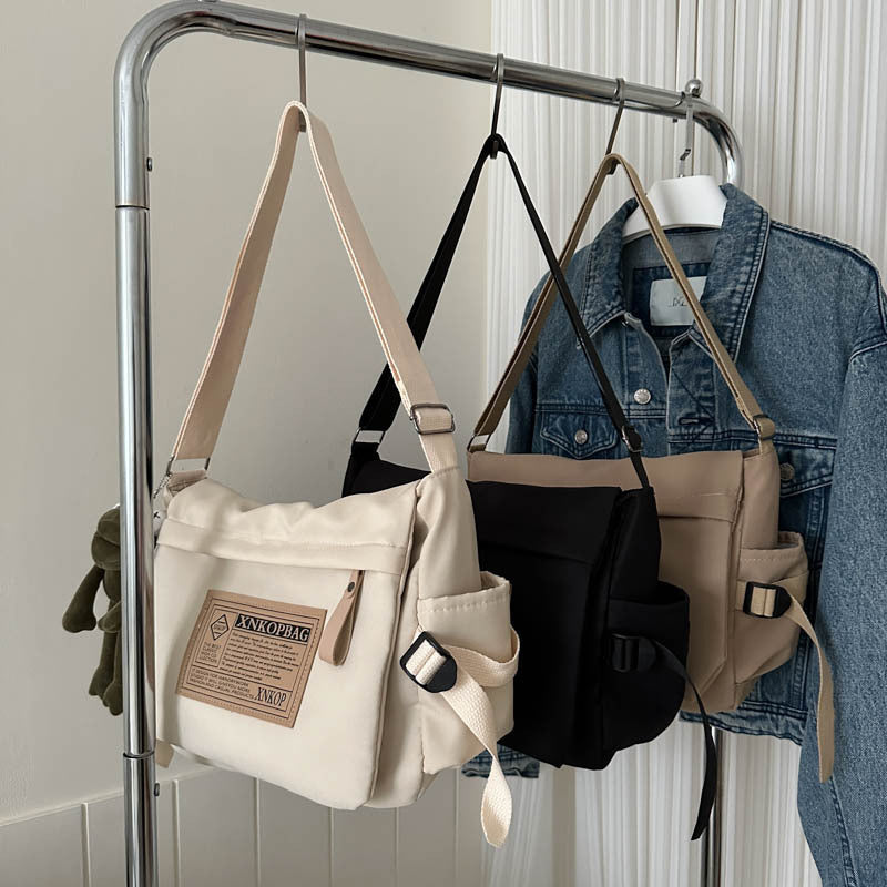 Style Fashion Personalized Work Clothes Contrast Shoulder Bags