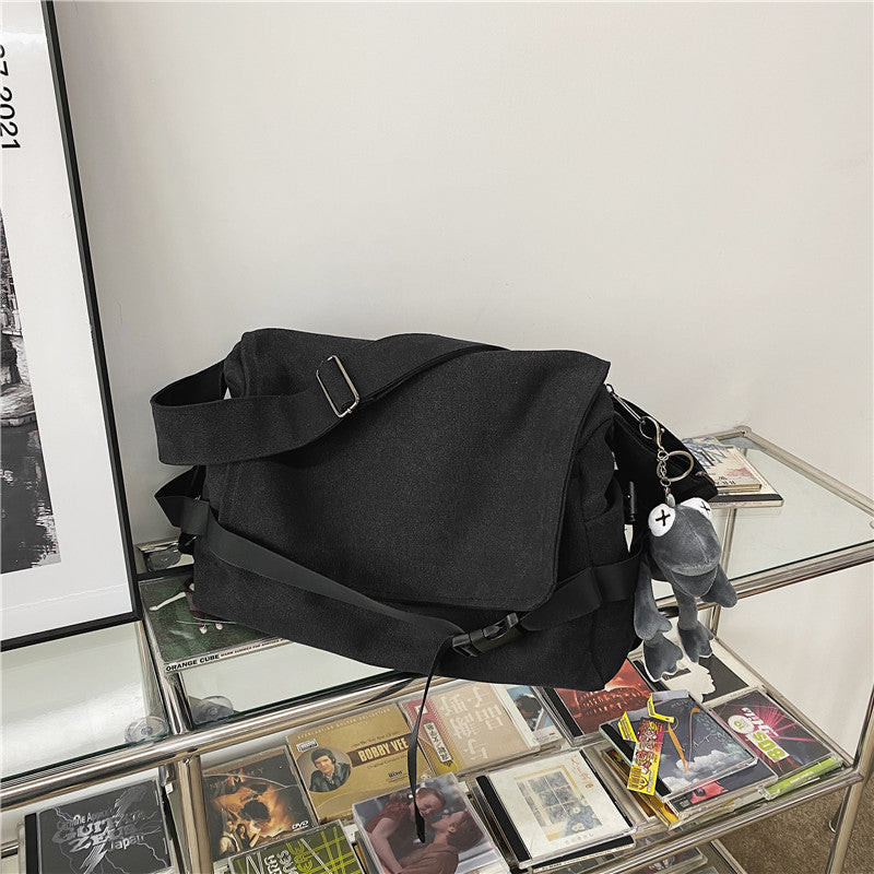 Men's Canvas Large Capacity Simple Book Boys Bags