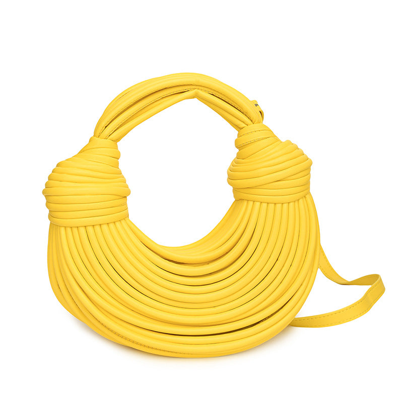 Women's Creative Noodles Niche Hand-woven Bread Underarm Arm Bags