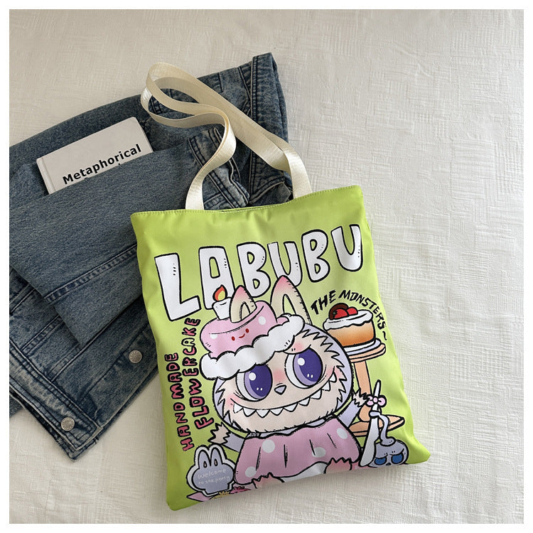 Classy Elegant Beautiful Cartoon Canvas Shopping Shoulder Bags