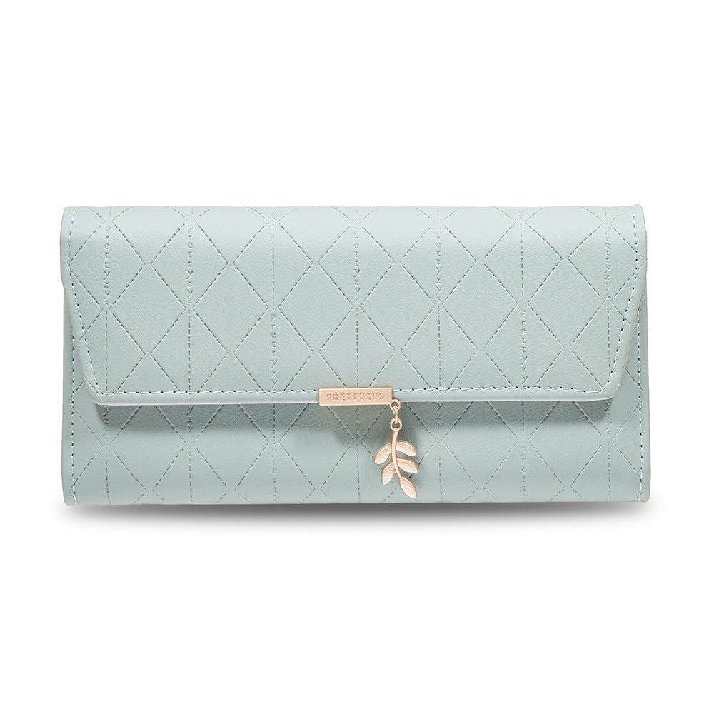 Women's Long Folding Fresh Design Large Capacity Ladies Wallets