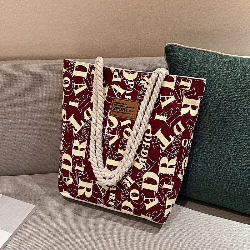 Women's Canvas Fashionable Korean Style Mobile Cloth Crossbody Bags
