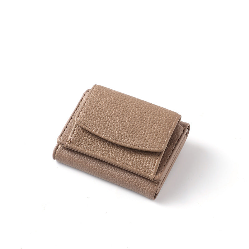 Women's Short Simple Multiple Slots Zipper Mini Bags