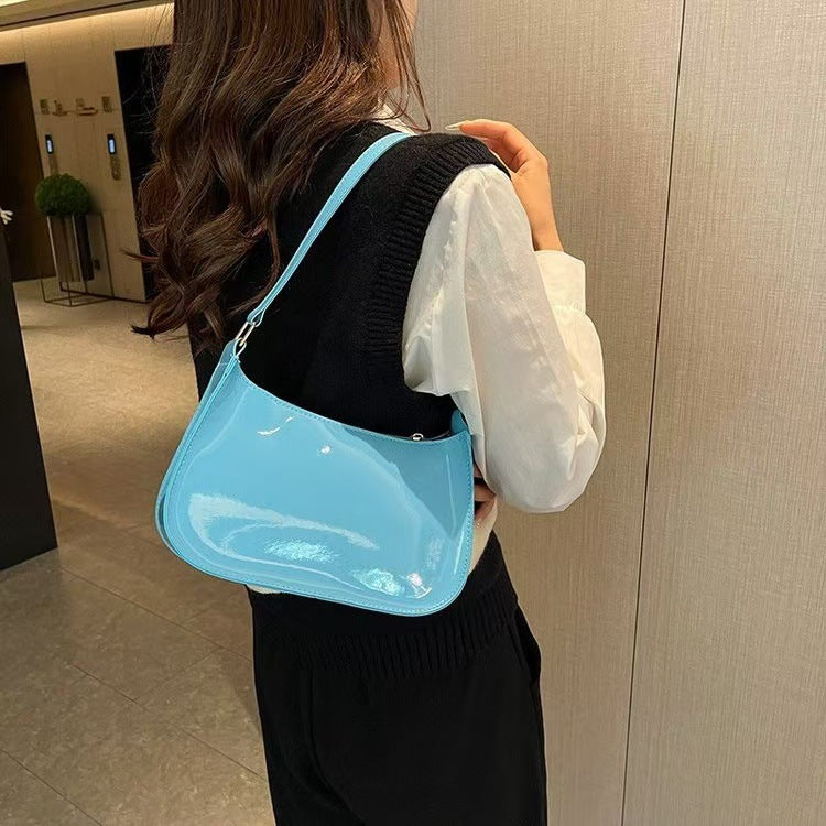 Women's Fashionable Korean Style One Spring Solid Small Square Bags