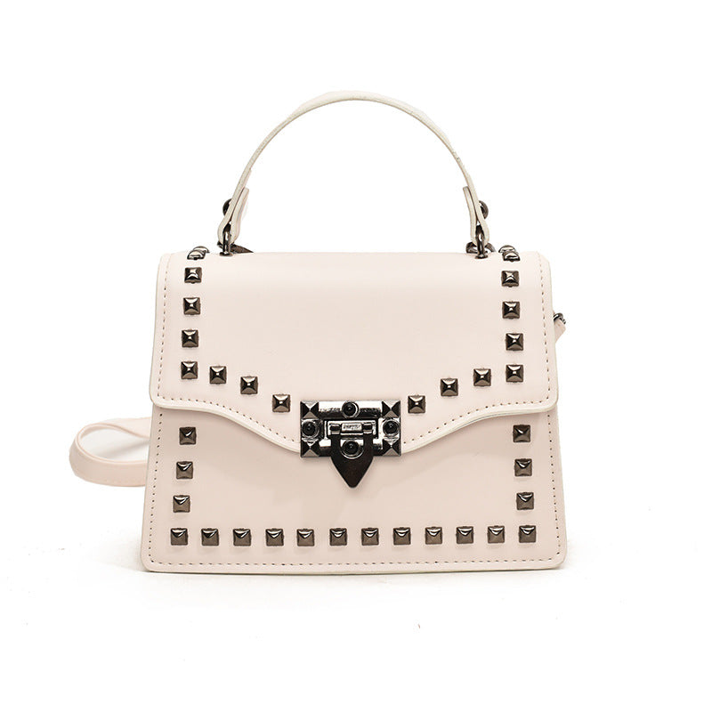 Women's Light Luxury Texture Rivet Winter Fashionable Small Square Bags