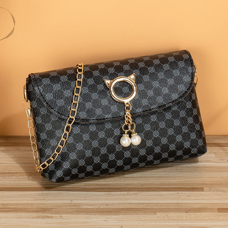 Charming Glamorous Fashion Simple Pearl Embroidered Crossbody Bags