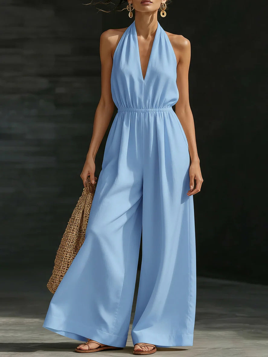 Women's Summer Halter Design Sense Graceful Fashionable Commuter Women's Jumpsuit/clothing