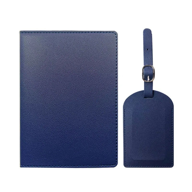 Leather Boarding Passport Baggage Tag Set Id Package