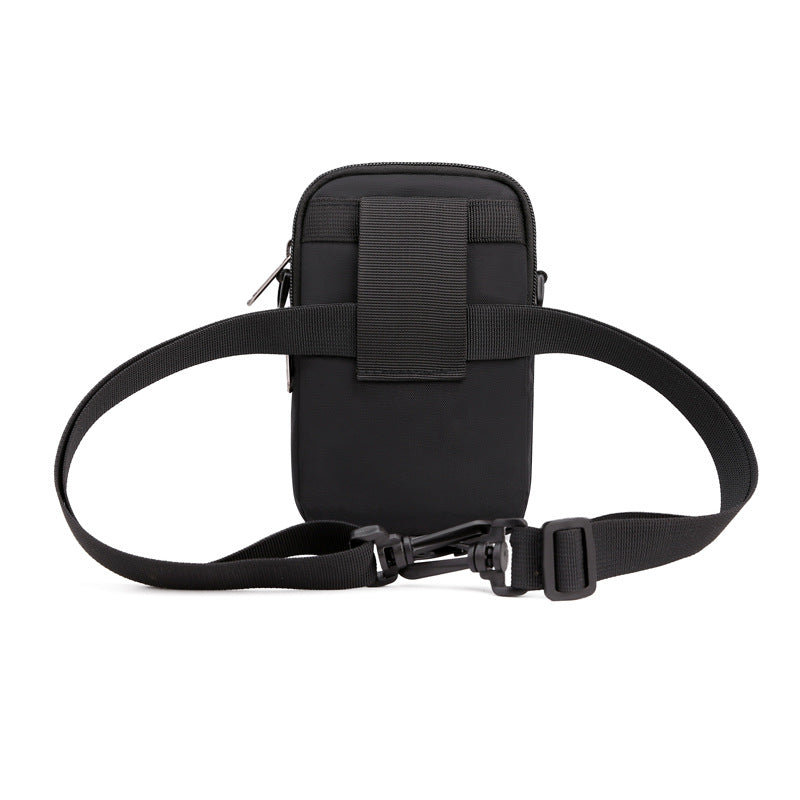 Men's Single Solid Color Mobile Lightweight Leisure Men's Messenger Bags
