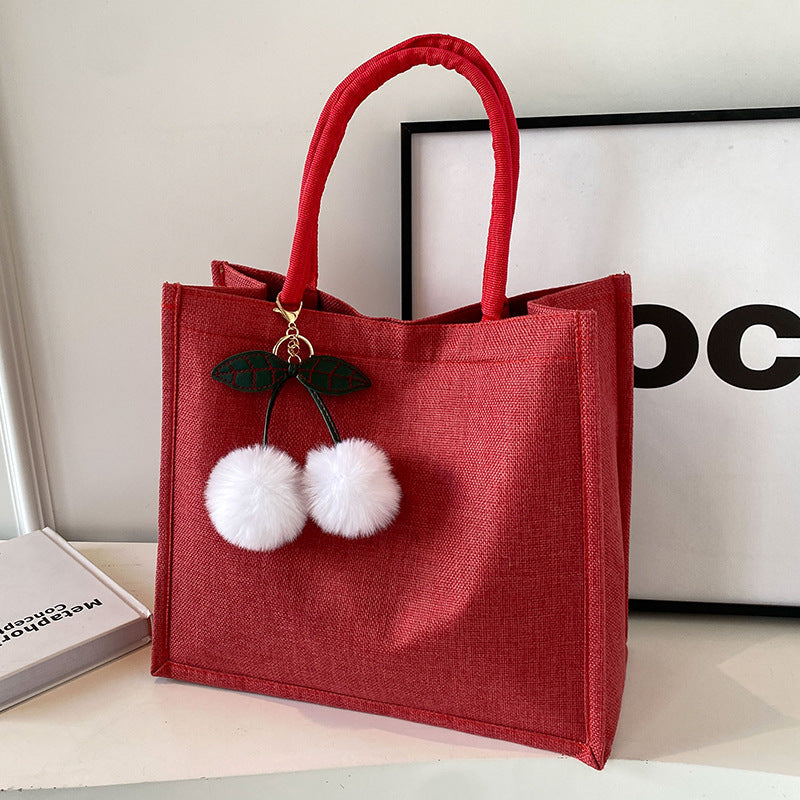 High Large Capacity Linen Fashion Female Shoulder Bags