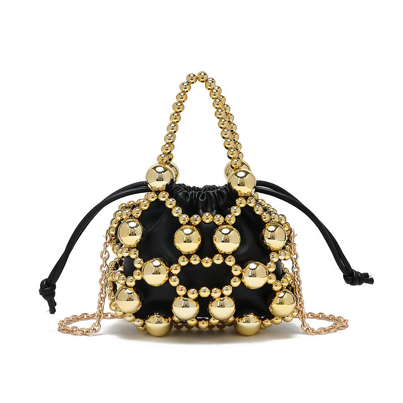 Beaded Fashionable Exquisite Hollow Beads Woven High-grade Evening Bags