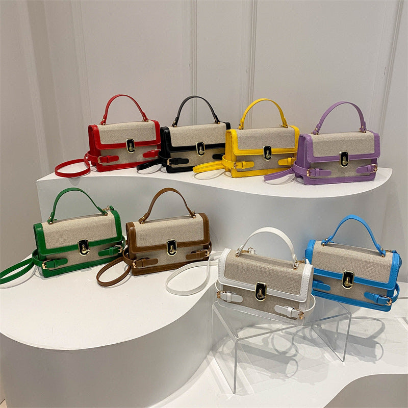 Popular Summer Trend Contrast Color Western Shoulder Bags