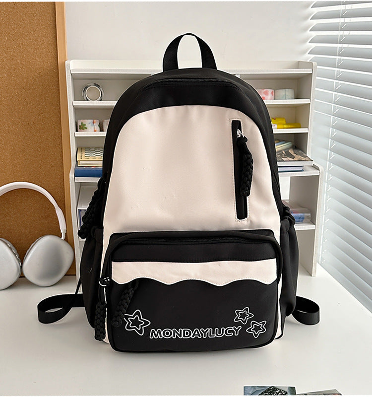Style Simple Contrast Color Primary Secondary Backpacks
