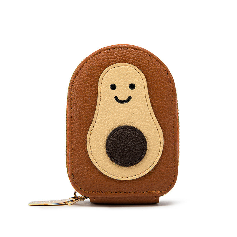 Women's High Sense Storage Cute Smiley Face Card Holder