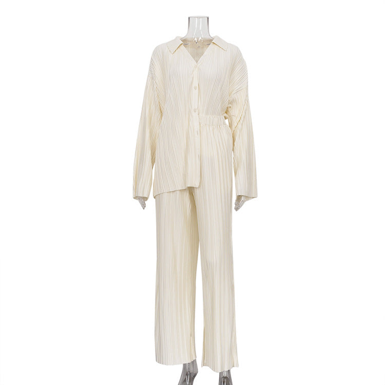 Women's Autumn Solid Color Casual Two-piece Western Suits