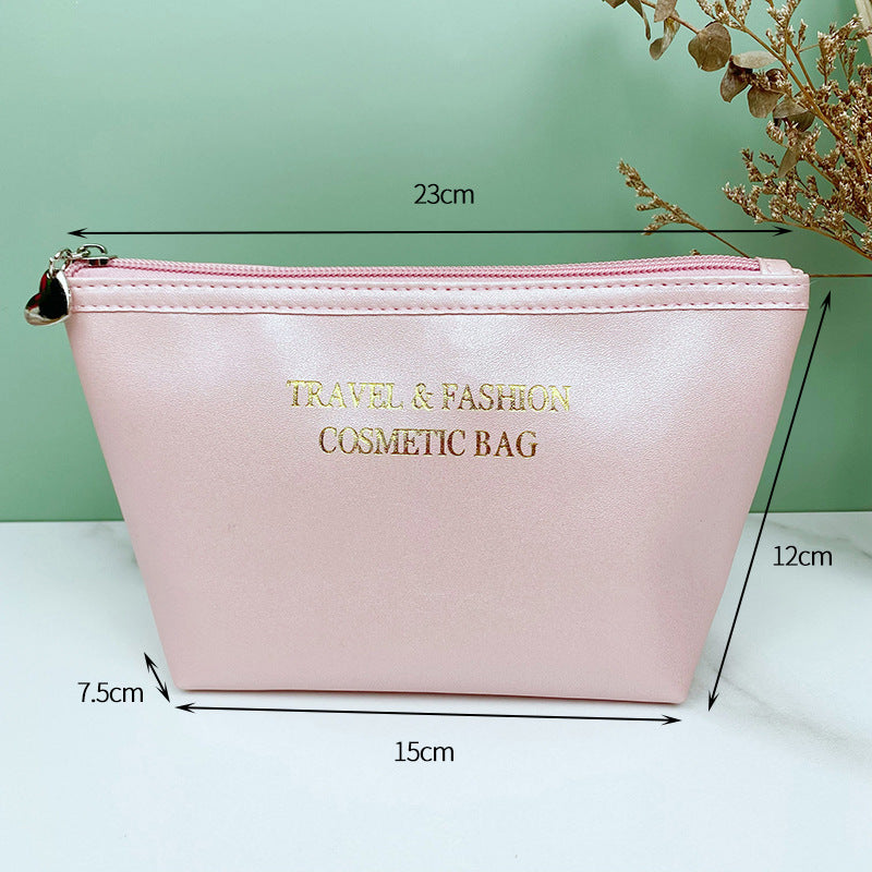 Korean Bronzing Hexagonal Storage Portable Waterproof Cosmetic Bags
