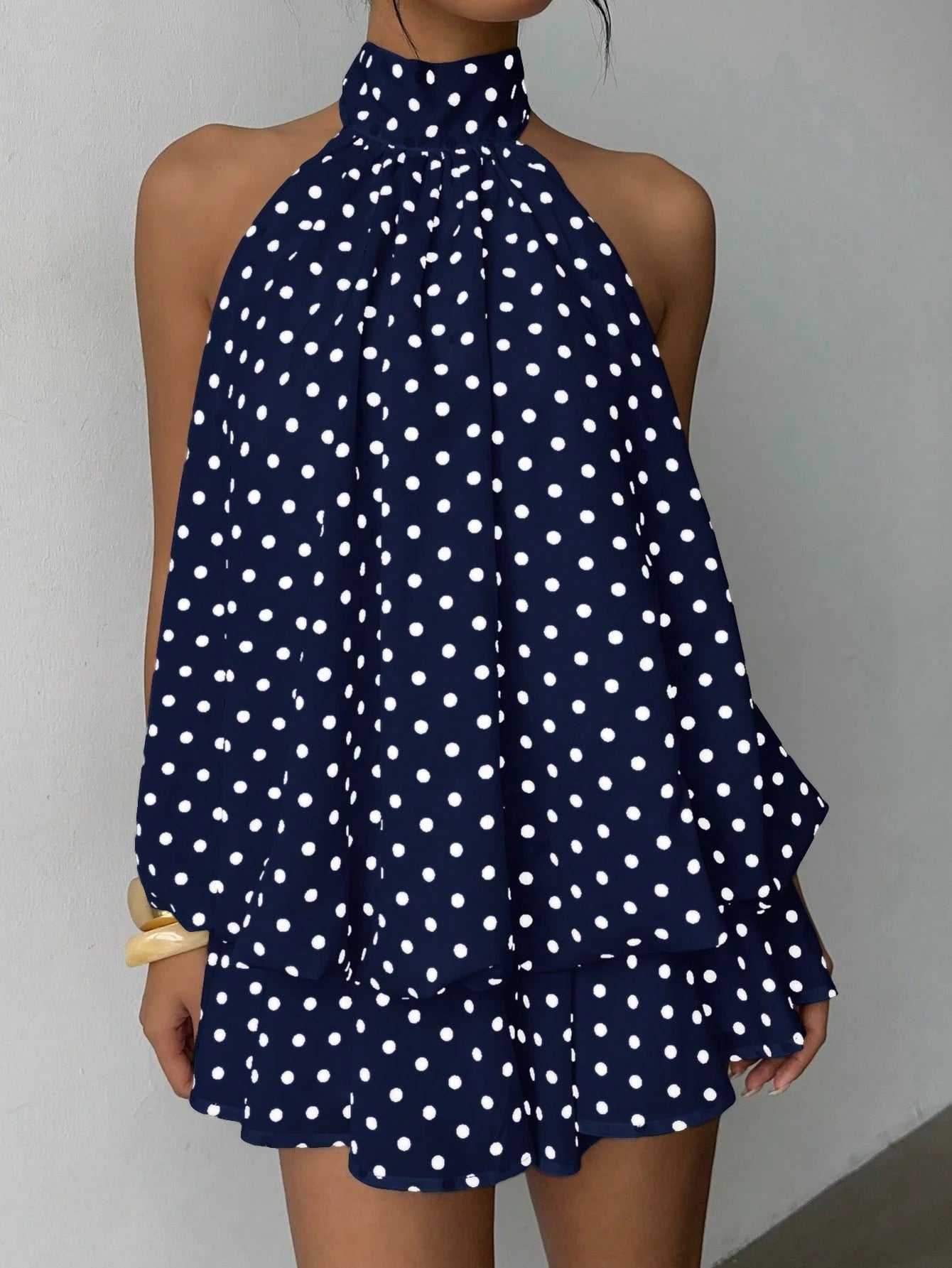 Halter Hot Solid Color Sexy Backless Skirts