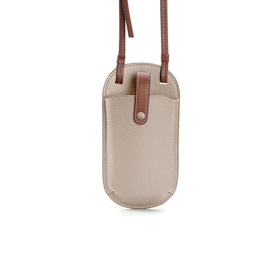 Layer Cowhide Autumn Retro Genuine Leather Phone Bags